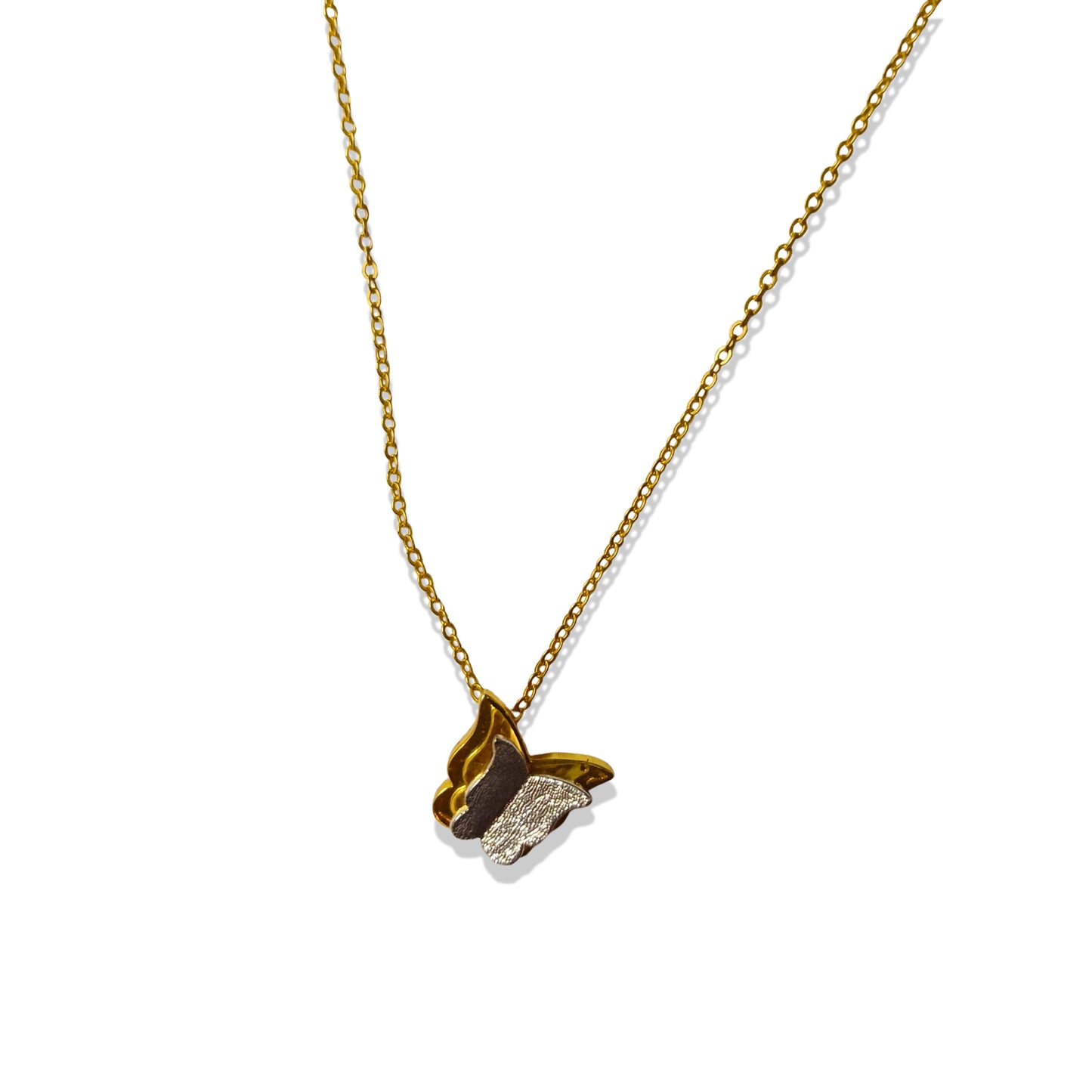 Gold Butterfly - Pendant and chain