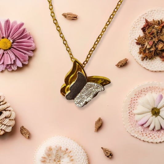 Gold Butterfly - Pendant and chain